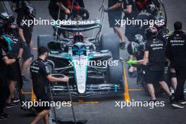 George Russell (GBR) Mercedes AMG F1 W15 in the pits. 26.10.2024. Formula 1 World Championship, Rd 20, Mexican Grand Prix, Mexico City, Mexico, Qualifying Day.