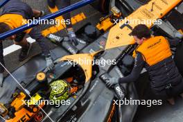 Lando Norris (GBR) McLaren MCL38 in the pits. 26.10.2024. Formula 1 World Championship, Rd 20, Mexican Grand Prix, Mexico City, Mexico, Qualifying Day.