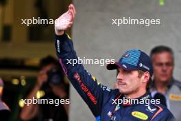 Max Verstappen (NLD) Red Bull Racing celebrates his second position in qualifying parc ferme. 26.10.2024. Formula 1 World Championship, Rd 20, Mexican Grand Prix, Mexico City, Mexico, Qualifying Day.