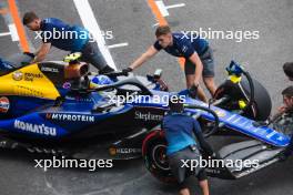 Franco Colapinto (ARG) Williams Racing FW46 in the pits. 26.10.2024. Formula 1 World Championship, Rd 20, Mexican Grand Prix, Mexico City, Mexico, Qualifying Day.