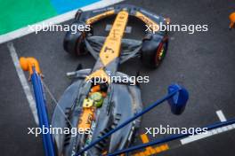 Lando Norris (GBR) McLaren MCL38 leaves the pits. 26.10.2024. Formula 1 World Championship, Rd 20, Mexican Grand Prix, Mexico City, Mexico, Qualifying Day.