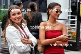 Alexandra Saint Mleux (ITA), girlfriend of Charles Leclerc (MON) Ferrari, (Right). 27.10.2024. Formula 1 World Championship, Rd 20, Mexican Grand Prix, Mexico City, Mexico, Race Day.