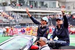 (L to R): Sergio Perez (MEX) Red Bull Racing and Max Verstappen (NLD) Red Bull Racing on the drivers' parade. 27.10.2024. Formula 1 World Championship, Rd 20, Mexican Grand Prix, Mexico City, Mexico, Race Day.