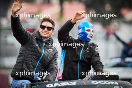 (L to R): Esteban Ocon (FRA) Alpine F1 Team and Pierre Gasly (FRA) Alpine F1 Team on the drivers' parade. 27.10.2024. Formula 1 World Championship, Rd 20, Mexican Grand Prix, Mexico City, Mexico, Race Day.