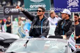 (L to R): Esteban Ocon (FRA) Alpine F1 Team and Pierre Gasly (FRA) Alpine F1 Team on the drivers' parade. 27.10.2024. Formula 1 World Championship, Rd 20, Mexican Grand Prix, Mexico City, Mexico, Race Day.