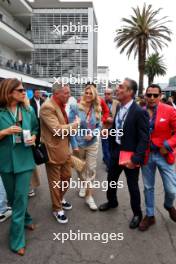 (L to R): Lapo Elkann (ITA) Italia Independent and Independent Ideas President with María Elena Torruco (MEX) and her husband Carlos Slim Domit (MEX) Chairman of America Movil. 27.10.2024. Formula 1 World Championship, Rd 20, Mexican Grand Prix, Mexico City, Mexico, Race Day.