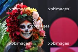 Paddock atmosphere - Day of the Dead costume wearer. 24.10.2024. Formula 1 World Championship, Rd 20, Mexican Grand Prix, Mexico City, Mexico, Preparation Day.