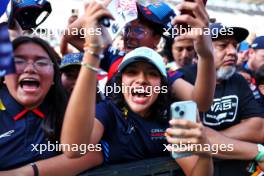 Circuit atmosphere - Sergio Perez (MEX) Red Bull Racing fans. 24.10.2024. Formula 1 World Championship, Rd 20, Mexican Grand Prix, Mexico City, Mexico, Preparation Day.