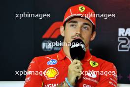 Charles Leclerc (MON) Ferrari in the FIA Press Conference. 24.10.2024. Formula 1 World Championship, Rd 20, Mexican Grand Prix, Mexico City, Mexico, Preparation Day.