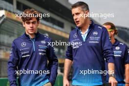 Franco Colapinto (ARG) Williams Racing walks the circuit with Ed Regan (GBR) Williams Racing Engineer. 24.10.2024. Formula 1 World Championship, Rd 20, Mexican Grand Prix, Mexico City, Mexico, Preparation Day.