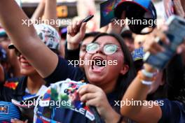 Circuit atmosphere - Sergio Perez (MEX) Red Bull Racing fans. 24.10.2024. Formula 1 World Championship, Rd 20, Mexican Grand Prix, Mexico City, Mexico, Preparation Day.