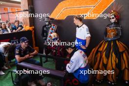 (L to R): Max Verstappen (NLD) Red Bull Racing with Yuki Tsunoda (JPN) RB and Liam Lawson (NZL) RB. 24.10.2024. Formula 1 World Championship, Rd 20, Mexican Grand Prix, Mexico City, Mexico, Preparation Day.