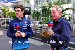 (L to R): Franco Colapinto (ARG) Williams Racing with Martin Brundle (GBR) Sky Sports F1 Commentator. 24.10.2024. Formula 1 World Championship, Rd 20, Mexican Grand Prix, Mexico City, Mexico, Preparation Day.