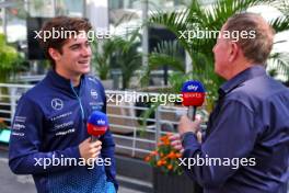 (L to R): Franco Colapinto (ARG) Williams Racing with Martin Brundle (GBR) Sky Sports F1 Commentator. 24.10.2024. Formula 1 World Championship, Rd 20, Mexican Grand Prix, Mexico City, Mexico, Preparation Day.