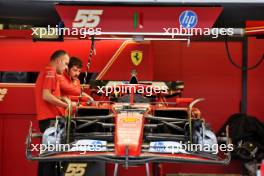 Ferrari SF-24 of Carlos Sainz Jr (ESP) Ferrari prepared in the pit garage. 24.10.2024. Formula 1 World Championship, Rd 20, Mexican Grand Prix, Mexico City, Mexico, Preparation Day.