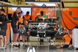 McLaren MCL38 prepared in the pit garage. 24.10.2024. Formula 1 World Championship, Rd 20, Mexican Grand Prix, Mexico City, Mexico, Preparation Day.