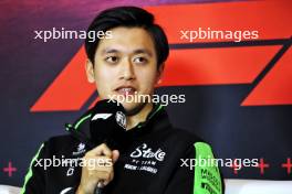 Zhou Guanyu (CHN) Sauber in the FIA Press Conference. 24.10.2024. Formula 1 World Championship, Rd 20, Mexican Grand Prix, Mexico City, Mexico, Preparation Day.