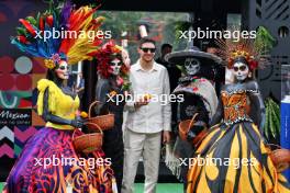 Esteban Ocon (FRA) Alpine F1 Team with Day of the Dead costume wearers. 24.10.2024. Formula 1 World Championship, Rd 20, Mexican Grand Prix, Mexico City, Mexico, Preparation Day.