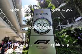 Circuit atmosphere - Rolex clock in the paddock. 03.05.2024. Formula 1 World Championship, Rd 6, Miami Grand Prix, Miami, Florida, USA, Sprint Qualifying Day.