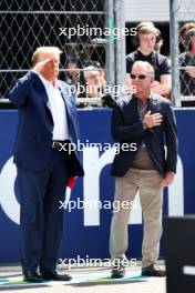 Donald Trump (USA) Politician and Businesman on the grid. 05.05.2024. Formula 1 World Championship, Rd 6, Miami Grand Prix, Miami, Florida, USA, Race Day.