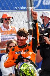 Race winner Lando Norris (GBR) McLaren celebrates in parc ferme. 05.05.2024. Formula 1 World Championship, Rd 6, Miami Grand Prix, Miami, Florida, USA, Race Day.