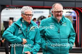 (L to R): Mike Krack (LUX) Aston Martin F1 Team, Team Principal with Tom McCullough (GBR) Aston Martin F1 Team Performance Director. 23.08.2024. Formula 1 World Championship, Rd 15, Dutch Grand Prix, Zandvoort, Netherlands, Practice Day.