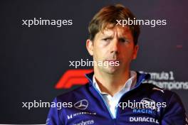 James Vowles (GBR) Williams Racing Team Principal in the FIA Press Conference. 23.08.2024. Formula 1 World Championship, Rd 15, Dutch Grand Prix, Zandvoort, Netherlands, Practice Day.