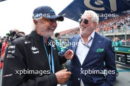 (L to R): Flavio Briatore (ITA) Alpine F1 Team Executive Advisor with Lawrence Stroll (CDN) Aston Martin F1 Team Investor on the grid. 25.08.2024. Formula 1 World Championship, Rd 15, Dutch Grand Prix, Zandvoort, Netherlands, Race Day.