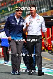 (L to R): James Vowles (GBR) Williams Racing Team Principal with Toto Wolff (GER) Mercedes AMG F1 Shareholder and Executive Director. 25.08.2024. Formula 1 World Championship, Rd 15, Dutch Grand Prix, Zandvoort, Netherlands, Race Day.