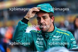 Fernando Alonso (ESP) Aston Martin F1 Team on the grid. 25.08.2024. Formula 1 World Championship, Rd 15, Dutch Grand Prix, Zandvoort, Netherlands, Race Day.