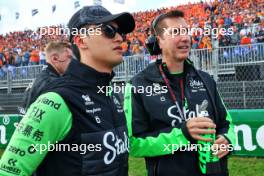 Zhou Guanyu (CHN) Sauber on the grid. 25.08.2024. Formula 1 World Championship, Rd 15, Dutch Grand Prix, Zandvoort, Netherlands, Race Day.