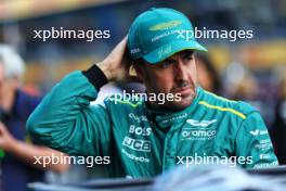 Fernando Alonso (ESP) Aston Martin F1 Team on the grid. 25.08.2024. Formula 1 World Championship, Rd 15, Dutch Grand Prix, Zandvoort, Netherlands, Race Day.