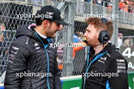 (L to R): Esteban Ocon (FRA) Alpine F1 Team with Josh Peckett (GBR) Alpine F1 Team Race Engineer on the grid. 25.08.2024. Formula 1 World Championship, Rd 15, Dutch Grand Prix, Zandvoort, Netherlands, Race Day.