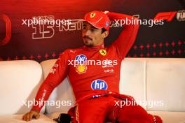 Charles Leclerc (MON) Ferrari in the post race FIA Press Conference. 25.08.2024. Formula 1 World Championship, Rd 15, Dutch Grand Prix, Zandvoort, Netherlands, Race Day.