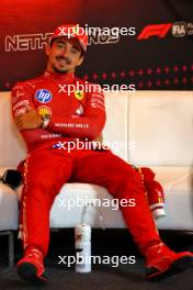 Charles Leclerc (MON) Ferrari in the post race FIA Press Conference. 25.08.2024. Formula 1 World Championship, Rd 15, Dutch Grand Prix, Zandvoort, Netherlands, Race Day.