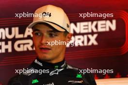 Lando Norris (GBR) McLaren in the post race FIA Press Conference. 25.08.2024. Formula 1 World Championship, Rd 15, Dutch Grand Prix, Zandvoort, Netherlands, Race Day.