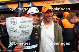 Race winner Lando Norris (GBR) McLaren celebrates with his father Adam Norris (GBR). 25.08.2024. Formula 1 World Championship, Rd 15, Dutch Grand Prix, Zandvoort, Netherlands, Race Day.