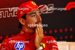 Charles Leclerc (MON) Ferrari in the post race FIA Press Conference. 25.08.2024. Formula 1 World Championship, Rd 15, Dutch Grand Prix, Zandvoort, Netherlands, Race Day.