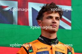 Race winner Lando Norris (GBR) McLaren celebrates on the podium. 25.08.2024. Formula 1 World Championship, Rd 15, Dutch Grand Prix, Zandvoort, Netherlands, Race Day.