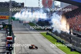 Race winner Lando Norris (GBR) McLaren MCL38 at the end of the race. 25.08.2024. Formula 1 World Championship, Rd 15, Dutch Grand Prix, Zandvoort, Netherlands, Race Day.