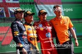 Max Verstappen (NLD), Red Bull Racing Lando Norris (GBR), McLaren F1 Team Charles Leclerc (FRA), Scuderia Ferrari  25.08.2024. Formula 1 World Championship, Rd 15, Dutch Grand Prix, Zandvoort, Netherlands, Race Day.