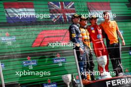 Max Verstappen (NLD), Red Bull Racing Lando Norris (GBR), McLaren F1 Team Charles Leclerc (FRA), Scuderia Ferrari  25.08.2024. Formula 1 World Championship, Rd 15, Dutch Grand Prix, Zandvoort, Netherlands, Race Day.