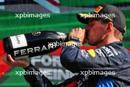 Max Verstappen (NLD) Red Bull Racing celebrates his second position on the podium. 25.08.2024. Formula 1 World Championship, Rd 15, Dutch Grand Prix, Zandvoort, Netherlands, Race Day.