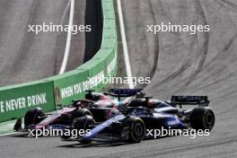 Esteban Ocon (FRA) Alpine F1 Team A524 and Alexander Albon (THA) Williams Racing FW46 battle for position. 25.08.2024. Formula 1 World Championship, Rd 15, Dutch Grand Prix, Zandvoort, Netherlands, Race Day.