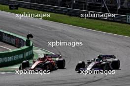 Carlos Sainz Jr (ESP) Ferrari SF-24 and Pierre Gasly (FRA) Alpine F1 Team A524 battle for position. 25.08.2024. Formula 1 World Championship, Rd 15, Dutch Grand Prix, Zandvoort, Netherlands, Race Day.