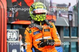 Pole sitter Lando Norris (GBR) McLaren in qualifying parc ferme. 24.08.2024. Formula 1 World Championship, Rd 15, Dutch Grand Prix, Zandvoort, Netherlands, Qualifying Day.