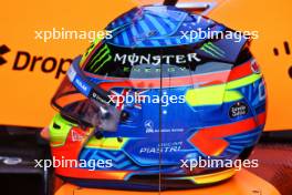 The helmet of Oscar Piastri (AUS) McLaren. 24.08.2024. Formula 1 World Championship, Rd 15, Dutch Grand Prix, Zandvoort, Netherlands, Qualifying Day.