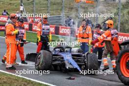 Marshals on the circuit after Logan Sargeant (USA) Williams Racing FW46 crashed in the third practice session. 24.08.2024. Formula 1 World Championship, Rd 15, Dutch Grand Prix, Zandvoort, Netherlands, Qualifying Day.