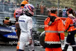 Logan Sargeant (USA) Williams Racing crashed in the third practice session. 24.08.2024. Formula 1 World Championship, Rd 15, Dutch Grand Prix, Zandvoort, Netherlands, Qualifying Day.