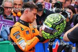 Pole sitter Lando Norris (GBR) McLaren in qualifying parc ferme. 24.08.2024. Formula 1 World Championship, Rd 15, Dutch Grand Prix, Zandvoort, Netherlands, Qualifying Day.